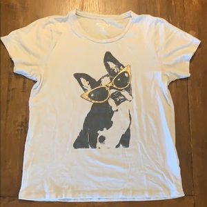 J.Crew Mercantile Dog with Sunglasses Tee